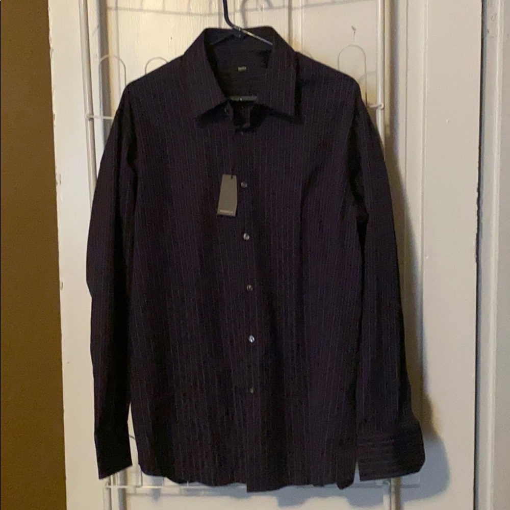 Boss dress shirt purple size 34/35